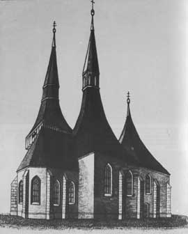Kostel sv. Kateiny ped porem 6.8.1850