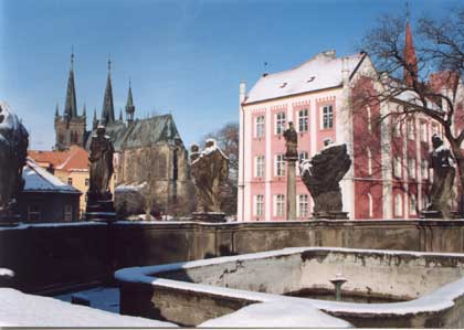 The New Town fountain - nowadays