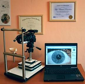 Digitln iridologick analyzan systm 