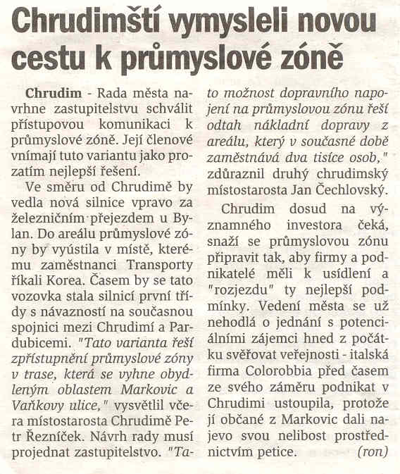 Noviny Chrudimska - 18.3.2005
